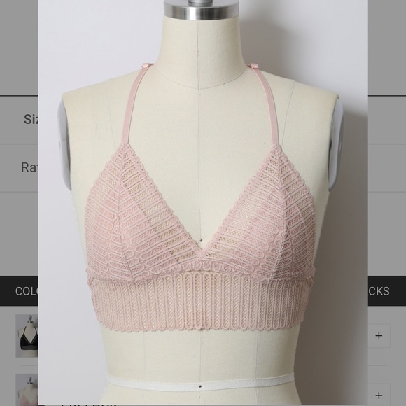 Lace long line bralette - Picture 1 of 5